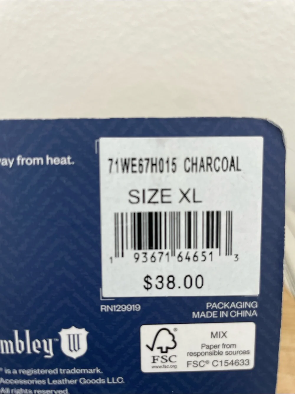 SALE! 50% Off Wembley Men's Charcoal Memory Foam Slip-On Slippers Size XL 11-12